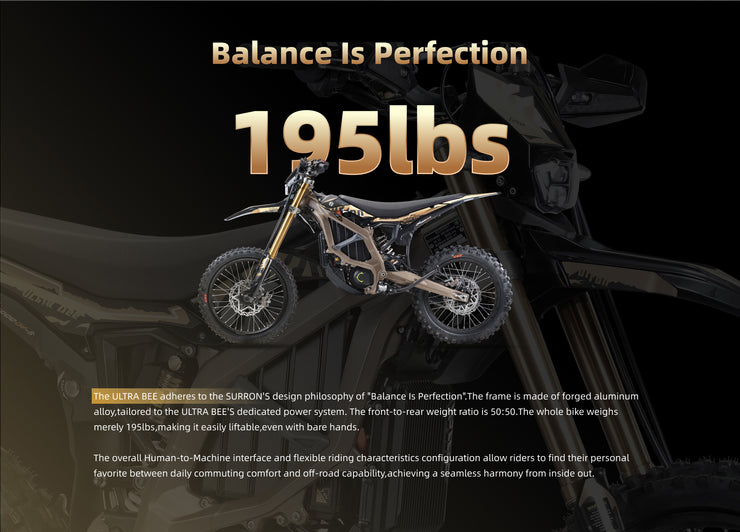 2025 Sur-Ron Ultra Bee L3E Electric Road Legal Bike - Deposit Payment £250 for Orders